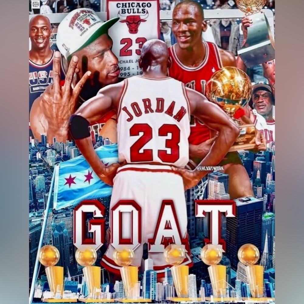 MICHAEL JORDAN CHICAGO BULLS VINTAGE ULTRA PREMIUM GLOSSY NBA 8.5x11 POSTER SET!